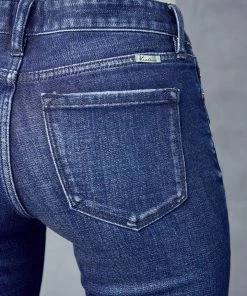 KANCAN Cane Mid Rise Slim Straight Leg Jeans