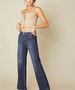 KANCAN Makayla Ultra High Rise Flare Jeans