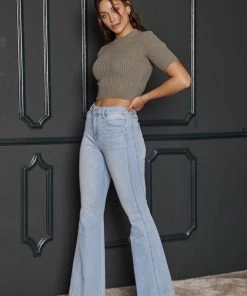 KANCAN Annika High Rise Flare Jeans - Curvy 34 KANCAN Annika High Rise Flare Jeans - Curvy