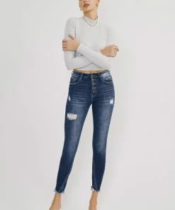 KANCAN Kaliyah High Rise Ankle Skinny Jeans