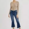 KANCAN Merlie Mid Rise Cropped Flare Jeans New Arrivals