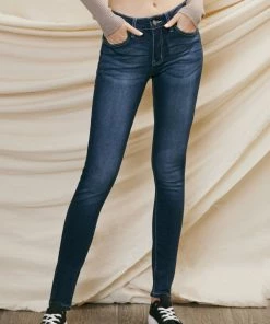KANCAN Francesca Mid Rise Super Skinny Jeans