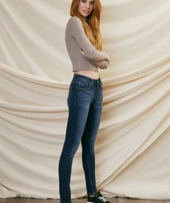 KANCAN Francesca Mid Rise Super Skinny Jeans