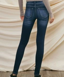 KANCAN Francesca Mid Rise Super Skinny Jeans