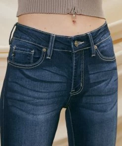 KANCAN Francesca Mid Rise Super Skinny Jeans