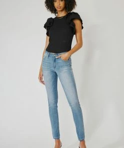 KANCAN Ashlyn Mid Rise Super Skinny Jeans
