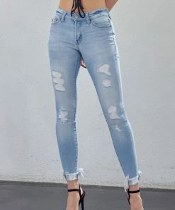 KANCAN Sienna Mid Rise Super Skinny Jeans