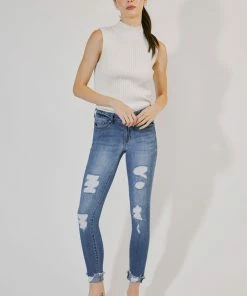 KANCAN Florence Mid Rise Super Skinny Jeans