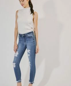 KANCAN Florence Mid Rise Super Skinny Jeans