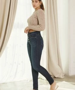 KANCAN Birdie High Rise Super Skinny Jeans - Curvy