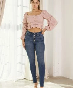 KANCAN Birdie High Rise Super Skinny Jeans - Curvy