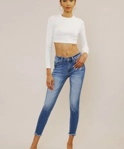 KANCAN Landon Mid Rise Ankle Skinny Jeans