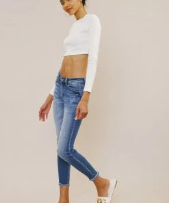 KANCAN Landon Mid Rise Ankle Skinny Jeans