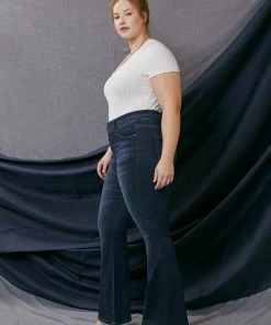 KANCAN Salma Ultra High Rise Flare Jeans - Plus