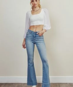 KANCAN Flare & Bootcut Roxanne High Rise Flare Jeans