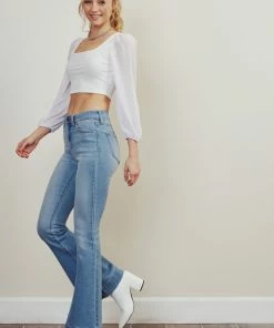 KANCAN Flare & Bootcut Roxanne High Rise Flare Jeans