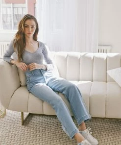 KANCAN Celine Ultra High Rise Wide Leg Jeans