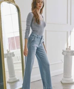 KANCAN Celine Ultra High Rise Wide Leg Jeans