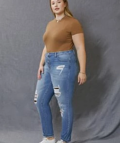 KANCAN Beatrice High Rise Button Down Ankle Skinny - Plus 13 KANCAN Beatrice High Rise Button Down Ankle Skinny - Plus