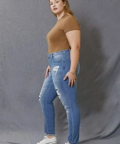 KANCAN Beatrice High Rise Button Down Ankle Skinny - Plus 14 KANCAN Beatrice High Rise Button Down Ankle Skinny - Plus