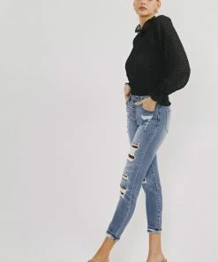 KANCAN Leona High Rise Ankle Skinny Jeans