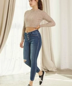 KANCAN Milo High Rise Ankle Skinny Jeans - Curvy