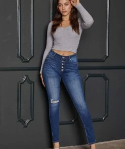 KANCAN Wesley High Rise Super Skinny Jeans - Curvy 27 KANCAN Wesley High Rise Super Skinny Jeans - Curvy