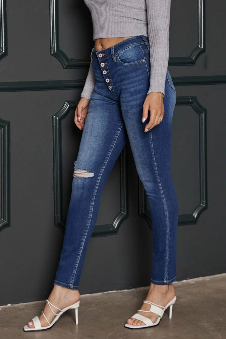 KANCAN Wesley High Rise Super Skinny Jeans - Curvy 14 KANCAN Wesley High Rise Super Skinny Jeans - Curvy