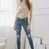 KANCAN Twyla Mid Rise Super Skinny Jeans