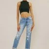 KANCAN Devika Mid Rise Boyfriend Jeans