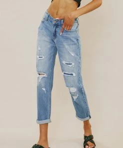KANCAN Devika Mid Rise Boyfriend Jeans