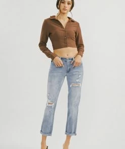 KANCAN Aries Mid Rise Boyfriend Jeans