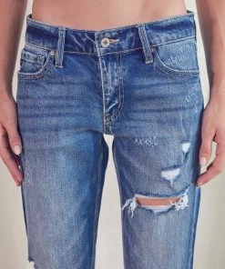 KANCAN Aries Mid Rise Boyfriend Jeans