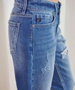 KANCAN Aries Mid Rise Boyfriend Jeans