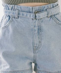 KANCAN Eliana Ultra High Rise Belted Paperbag Shorts Shorts & Skirts