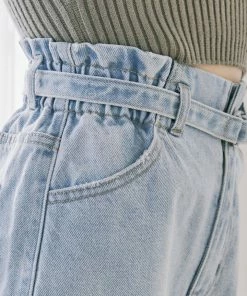 KANCAN Eliana Ultra High Rise Belted Paperbag Shorts Shorts & Skirts