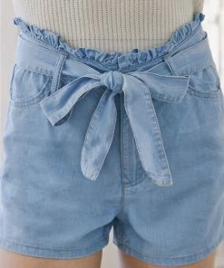 KANCAN Shorts & Skirts Asher Ultra High Rise Belted Paper-Bag Shorts