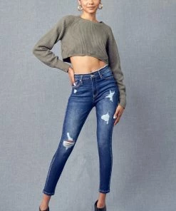 KANCAN Chanell High Rise Ankle Skinny Jeans