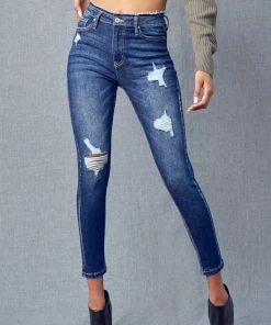 KANCAN Chanell High Rise Ankle Skinny Jeans