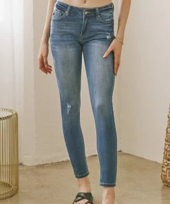 KANCAN Mendy Mid Rise Super Skinny Jeans
