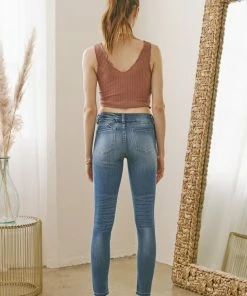KANCAN Mendy Mid Rise Super Skinny Jeans