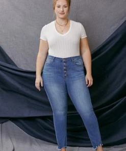 KANCAN Martha High Rise Super Skinny Jeans - Plus