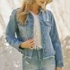KANCAN Bianca Distressed Denim Jacket Jackets & Outwear
