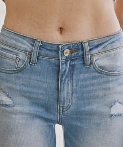 KANCAN Caroline Mid Rise Ankle Skinny Jeans