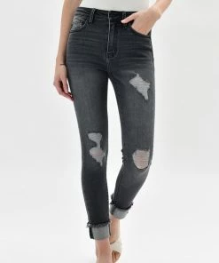 KANCAN Elvis High Rise Ankle Skinny Jeans