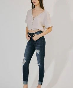 KANCAN Elvis High Rise Ankle Skinny Jeans