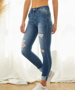 KANCAN Elvis High Rise Ankle Skinny Jeans