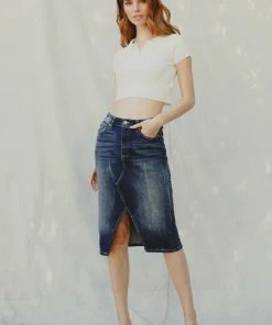 KANCAN Shorts & Skirts Iris High Rise Midi Skirt