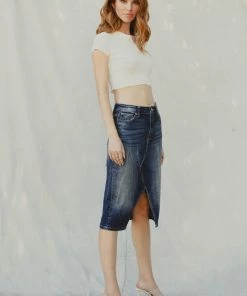 KANCAN Shorts & Skirts Iris High Rise Midi Skirt