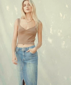 KANCAN Shorts & Skirts Iris High Rise Midi Skirt